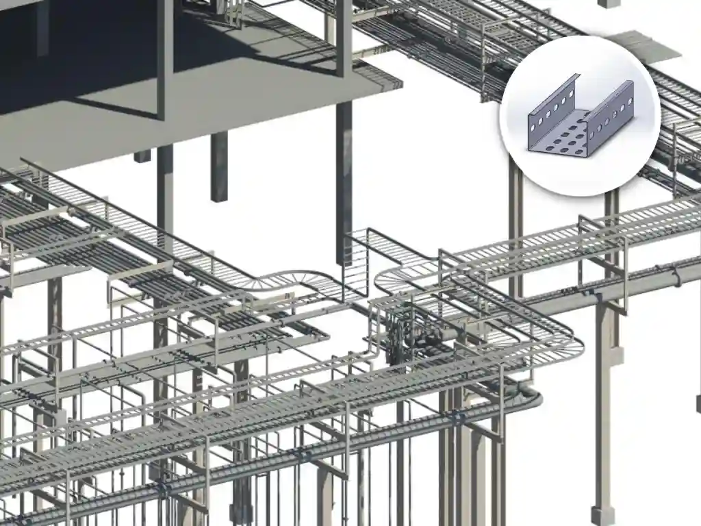 Cable Tray 2D_3D CAD Design